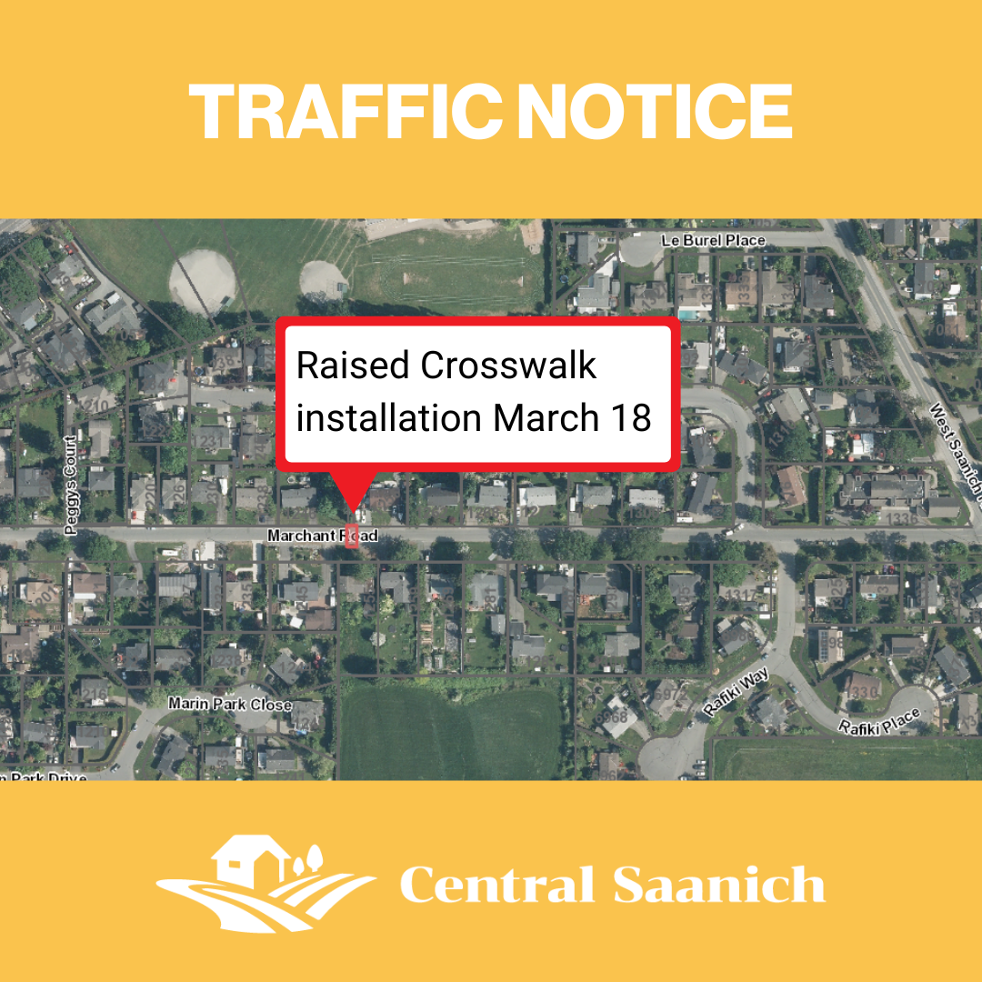 Traffic Notice: Raised Crosswalk installation on Marchant Road ...